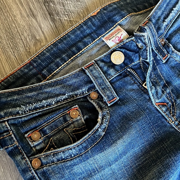 True religion jeans size 29 blue ripped - Picture 6 of 7